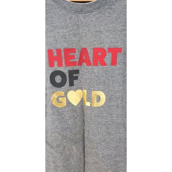 CAT & JACK Shirt Girls HEART OF GOLD T-Shirt Lightweight Classic Graphic Top - Picture 2 of 4